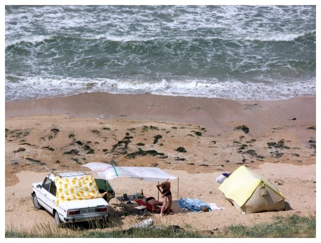 Zdjęcia: Morze Azowskie, Krym, Biwak plażowy, UKRAINA Zdjęcia: Morze Azowskie, Krym, Biwak plażowy, UKRAINA