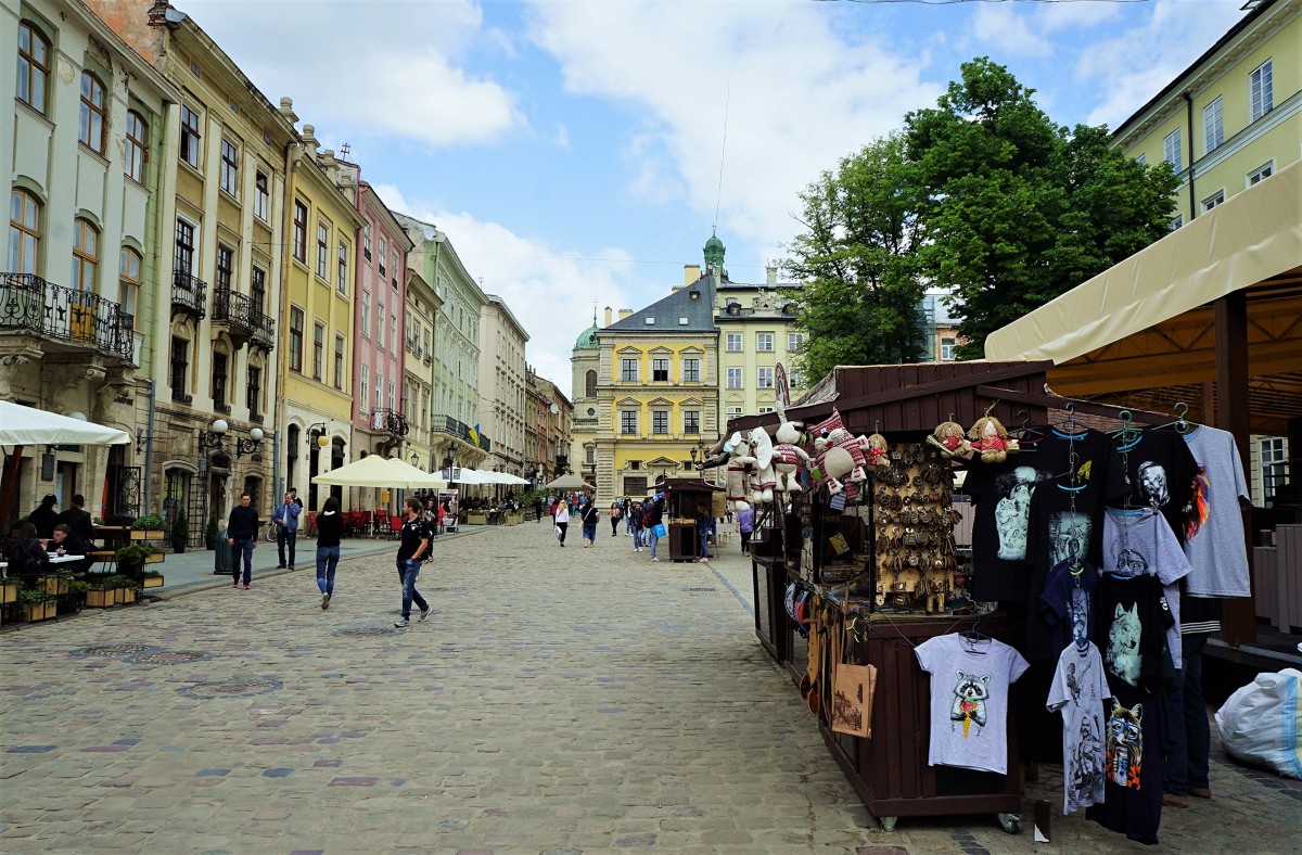 Zdjęcia: Rynek, Lwów, Kamieniczki, UKRAINA Zdjęcia: Rynek, Lwów, Kamieniczki, UKRAINA