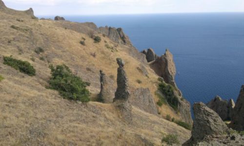 Zdjecie UKRAINA / Krym / W drodze na wulkan Karadach / Skay w drodze na Karadach