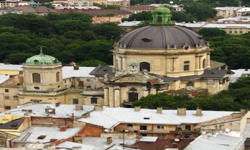 Zdjęcie UKRAINA / Ukraina Zachodnia / Lwów / widok z wieży ratusza
