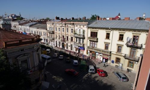 Zdjecie UKRAINA / Galicja / Iwano Frankowsk / Widok z okna