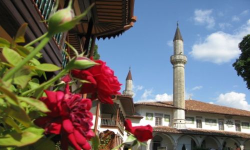 Zdjecie UKRAINA / Krym / Bakczysaraj / Ra i minaret
