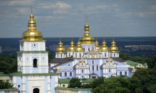 Zdjecie UKRAINA / Obwd kijowski  / Kijw / Monaster w. Michaa Archanioa o Zotych Kopuach 