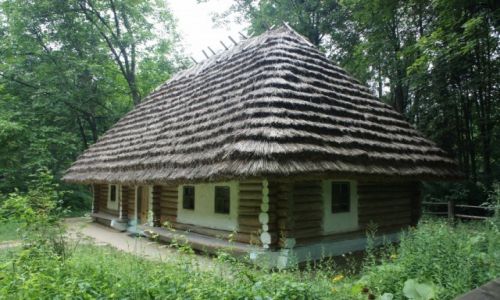 Zdjęcie UKRAINA / Halyczyna / Muzeum Architektury Ludowej i Życia Wiejskiego we Lwowie / Chałupa z Podola