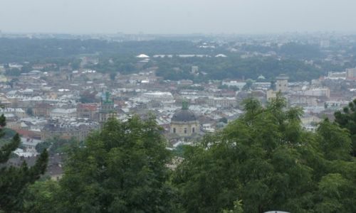 Zdjęcie UKRAINA / Zachodnia Ukraina / Lwów / Wysoki Zamek - panorama Lwowa
