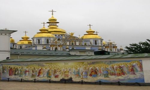 Zdjcie UKRAINA / Obwd Kijowski / Kijw / Monastyr w. Michaa Archanioa o Zotych Kopuach