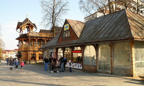 Zdjcie UKRAINA / obwd lwowski / Truskawiec / przedwojenna architektura Truskawca