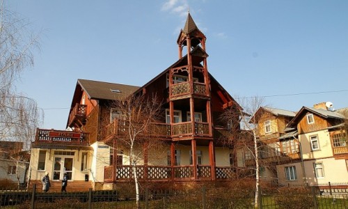 Zdjecie UKRAINA / obwd lwowski / Truskawiec / przedwojenna architektura Truskawca