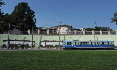 UKRAINA / Odessa Oblast / Odessa - Arkadia / Odessa - zajezdnia tramwajowa przy play Arkadia