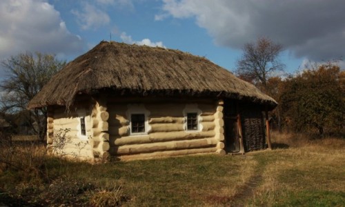 Zdjcie UKRAINA / Kijw / Muzeum narodowej architektury, Pirogowo / Chata z Polesia