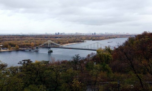 Zdjcie UKRAINA / Kijw / Nad Dnieprem / Most