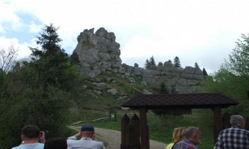 Zdjęcie UKRAINA / Obwód lwowski, powiat Skole / Urycz / Piaskowcowe skałki