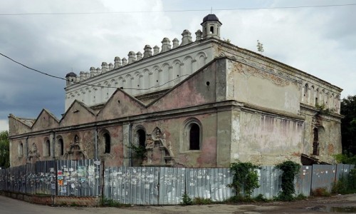 Zdjcie UKRAINA / Obwd Lwowski / kiew / Synagoga, w remoncie