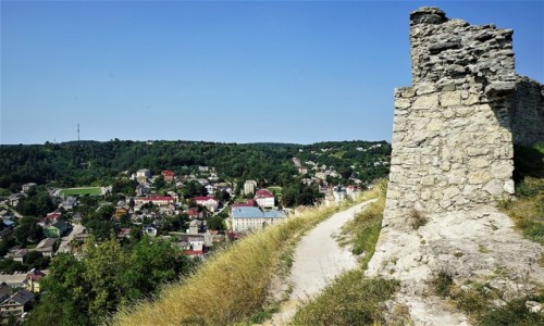 Zdjcie UKRAINA / Obwd Tarnopolski / Gra krlowej Bony / Ruiny zamku i widok na Krzemieniec