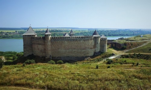 Zdjcie UKRAINA / Czerniowce  / Zamek w Chocimiu / Widok z wau