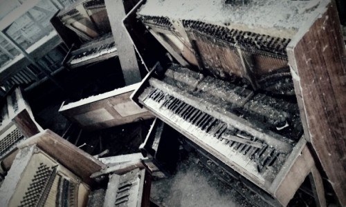 Zdjcie UKRAINA / obwd Kijowski / Czarnobyl/Prype / sklep z pianinami