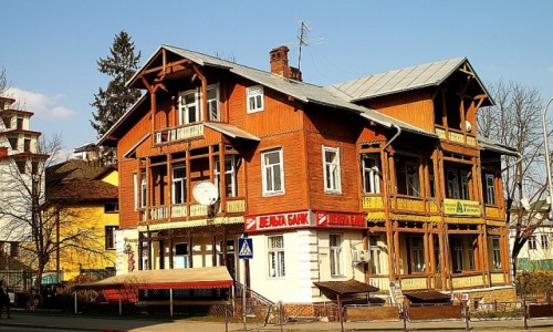 Zdjcie UKRAINA / Ukraina Zachodnia / Truskawiec / przedwojenny pensjonat