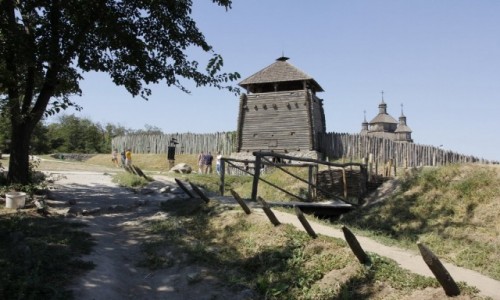 Zdjcie UKRAINA / Obwd zaporoski / Zaporoe / Sicz Zaporoska na wyspie Chortyca