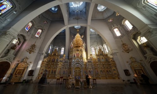 Zdjecie UKRAINA / Charkw / Cerkiew witych Mdrcw Mirry / Ikonostas