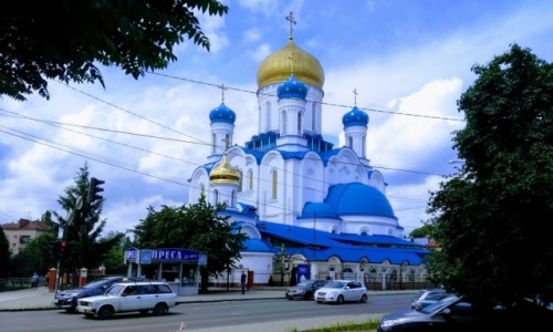 UKRAINA / Zakarpacie  / Uhorod / Cerkiew katedralna