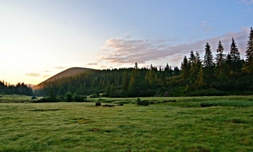 Zdjecie UKRAINA / Obw�d Iwanofrankowski / Polonina Ruszczyna / Wsch�d S�o�ca po�onina Ruszczyna