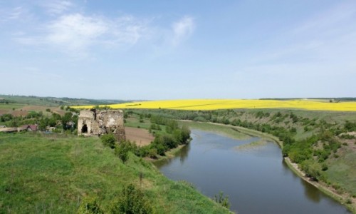 Zdjcie UKRAINA / Podole / waniec / Pozostaoci po zamku w wacu