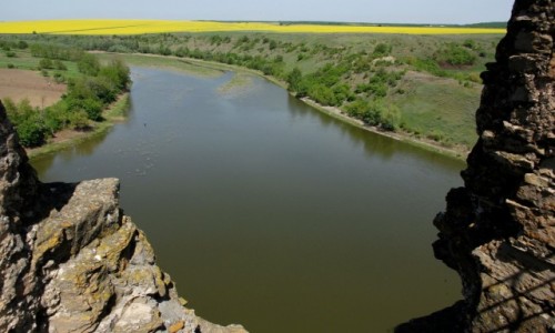 Zdjcie UKRAINA / Podole / waniec / Widok z ruin zamku w wacu