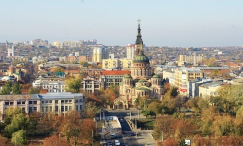 Zdjcie UKRAINA / Charkw / Z dachu Urzdu Miasta / Panorama 