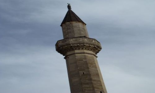 Zdjecie UKRAINA / KRYM / BAKCZYSARAJ / MINARET W PAŁACU CHANÓW