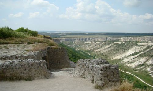 Zdjęcie UKRAINA / KRYM / CZUFUT KALE / WIDOK NA DOLINE