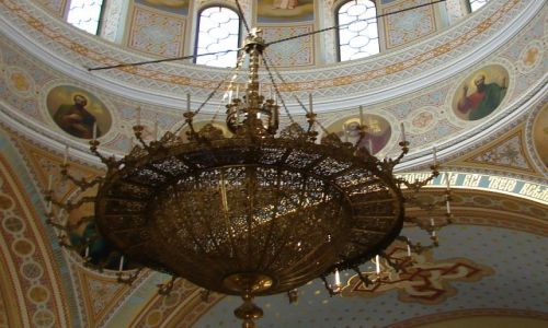 Zdjęcie UKRAINA / Krym / Krum / soborowy żyrandol