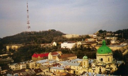 Zdjcie UKRAINA / Podole - zachodnia Ukraina / Lww / pamorama miasta z wiey Ratusza Miejskiego