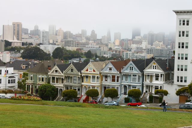 Zdjęcia: San Francisco, California, The 7 "Painted Ladies", USA Zdjęcia: San Francisco, California, The 7 "Painted Ladies", USA