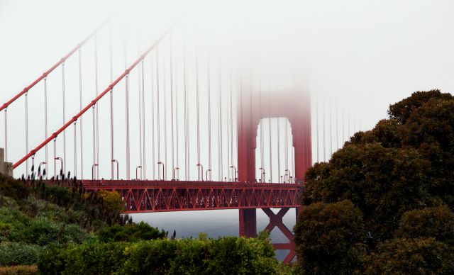 Zdjęcia: San Francisco, California, Golden Gate w mleku, USA Zdjęcia: San Francisco, California, Golden Gate w mleku, USA