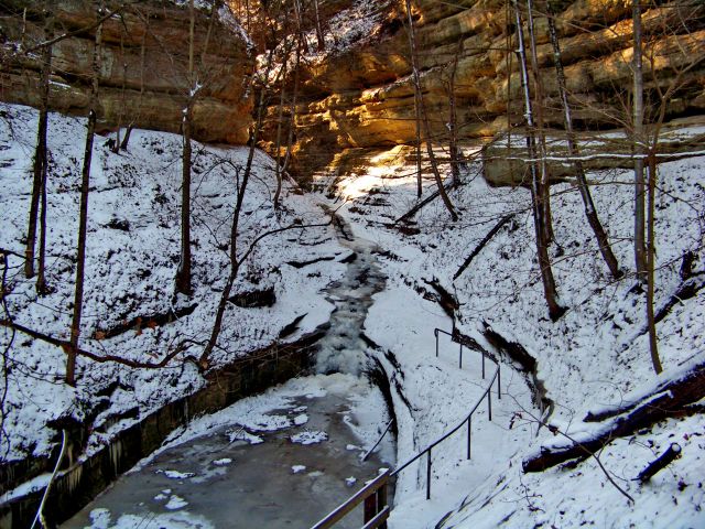 Zdjęcia: Utica, Illinois, Starved Rock zima, USA Zdjęcia: Utica, Illinois, Starved Rock zima, USA