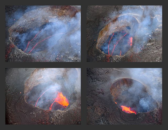 Zdjęcia: Pu'u'O'o Crater, Hawaje - wyspa Big Hawaaii, Bramy Piekieł, USA Zdjęcia: Pu'u'O'o Crater, Hawaje - wyspa Big Hawaaii, Bramy Piekieł, USA