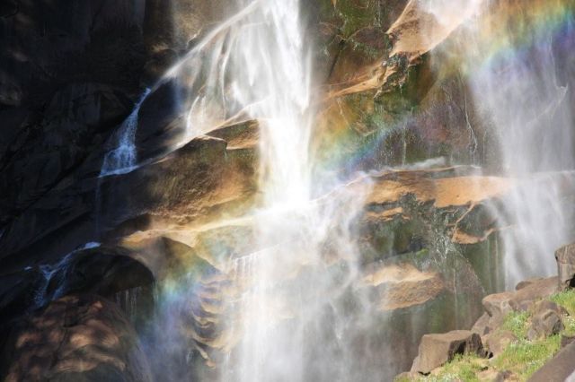 Zdjęcia: Potok Yosemite , California, Yosemite National Park jedna z III kaskad , USA Zdjęcia: Potok Yosemite , California, Yosemite National Park jedna z III kaskad , USA