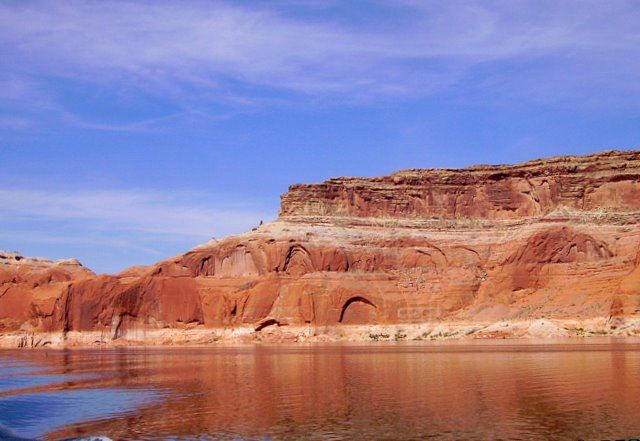 Zdjęcia: Lake Powell, Arizona, odbicie w jeziorze, USA Zdjęcia: Lake Powell, Arizona, odbicie w jeziorze, USA