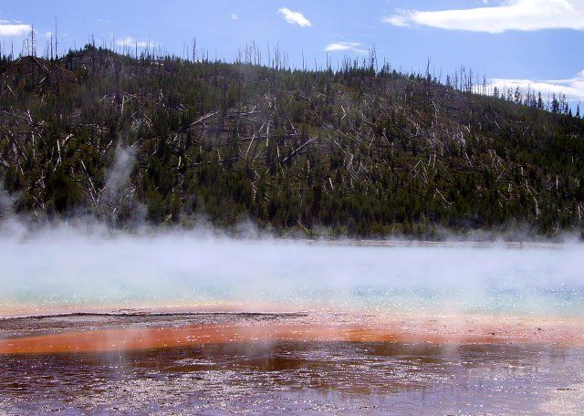 Zdjęcia: Yellowstone, Wyoming, parujące baseny w Yellowstone, USA Zdjęcia: Yellowstone, Wyoming, parujące baseny w Yellowstone, USA