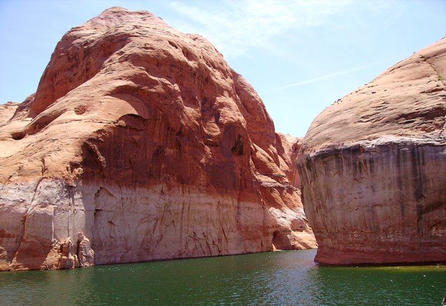 Zdjęcia: Lake Powell, Arizona, kolory skał na jeziorze Powella, USA Zdjęcia: Lake Powell, Arizona, kolory skał na jeziorze Powella, USA