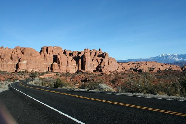 Zdjęcia: Arches National Park, Utah, Droga do Arches NP, USA Zdjęcia: Arches National Park, Utah, Droga do Arches NP, USA