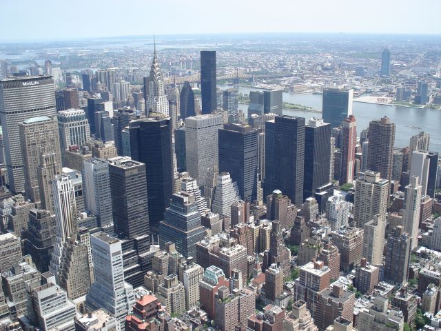 Zdjęcia: Manhattan, Nowy Jork, Widok z Empire State Building, USA Zdjęcia: Manhattan, Nowy Jork, Widok z Empire State Building, USA