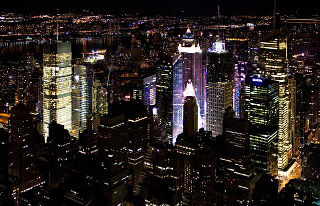 Zdjęcia: NYC, NY, Manhattan nocą, USA Zdjęcia: NYC, NY, Manhattan nocą, USA