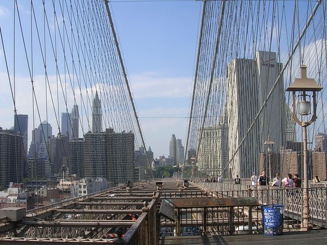 Zdjęcia: Manhattan - z Mostu Brooklińskiego, Nowy Jork, widoki na Manhattan, USA Zdjęcia: Manhattan - z Mostu Brooklińskiego, Nowy Jork, widoki na Manhattan, USA