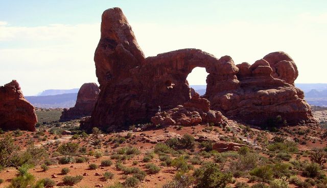 Zdjęcia: Łuk wieżyczkowy w Arches Nat.Park, Utah, Turret Arch, USA Zdjęcia: Łuk wieżyczkowy w Arches Nat.Park, Utah, Turret Arch, USA