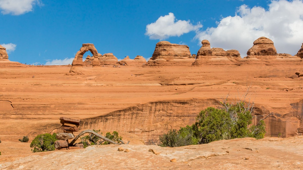 Zdjęcia: Arches NP, Utah, Dwa łuki, USA Zdjęcia: Arches NP, Utah, Dwa łuki, USA