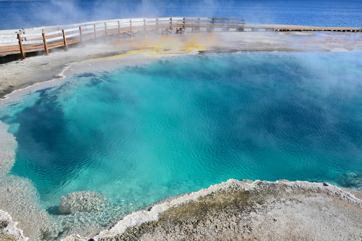 Zdjęcia: Park Narodowy Yellowstone, Wyoming, Abbys Pool, USA Zdjęcia: Park Narodowy Yellowstone, Wyoming, Abbys Pool, USA