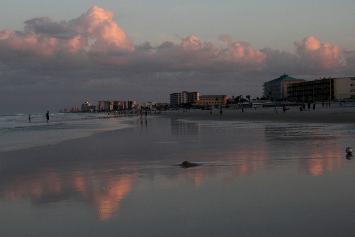 Zdjęcia: Daytona Beach, Floryda, Plaża wieczorową porą, USA Zdjęcia: Daytona Beach, Floryda, Plaża wieczorową porą, USA