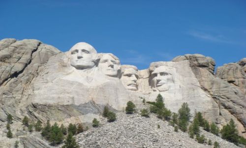 Zdjecie USA / South Dakota / Mount Rushmore / Glowy amerykanskich prezydentow