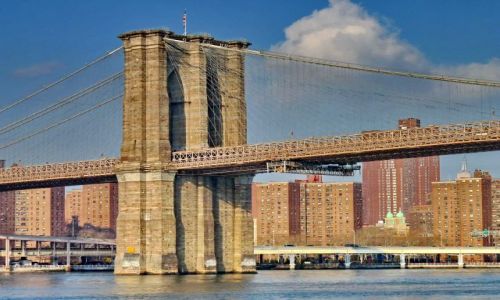 Zdjecie USA / NY / NYC / Przso mostu brooklyskiego